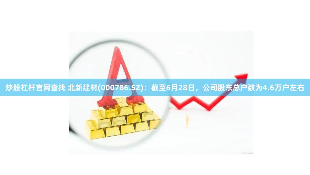 炒股杠杆官网查找 北新建材(000786.SZ)：截至6月28日，公司股东总户数为4.6万户左右