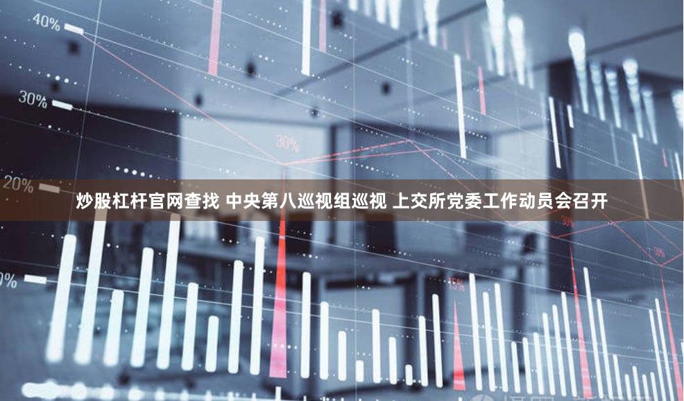 炒股杠杆官网查找 中央第八巡视组巡视 上交所党委工作动员会召开