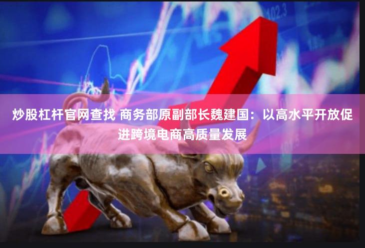 炒股杠杆官网查找 商务部原副部长魏建国：以高水平开放促进跨境电商高质量发展