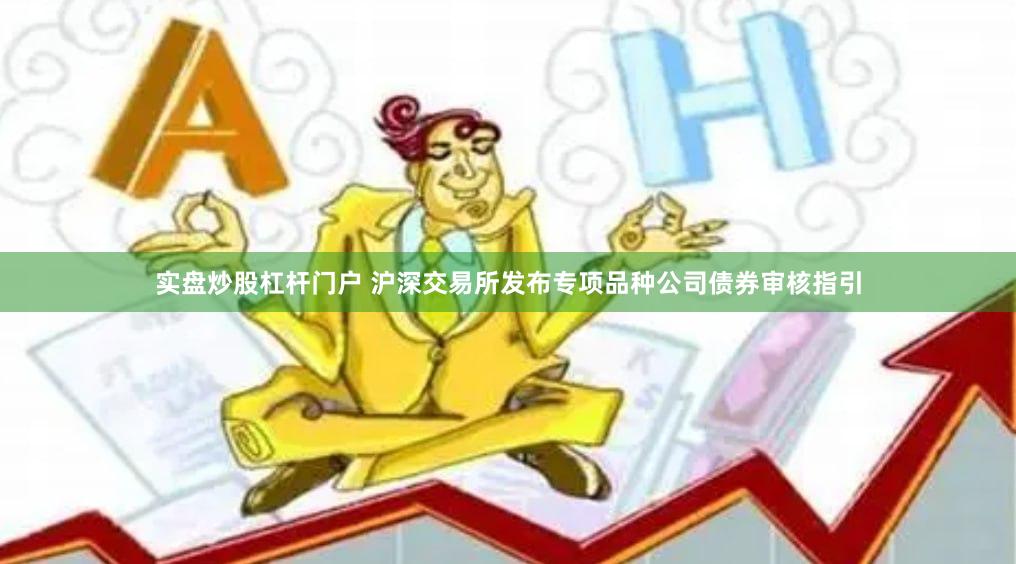 实盘炒股杠杆门户 沪深交易所发布专项品种公司债券审核指引