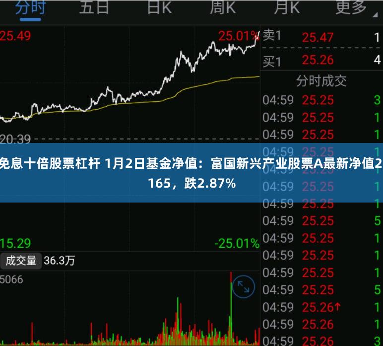 免息十倍股票杠杆 1月2日基金净值：富国新兴产业股票A最新净值2.165，跌2.87%