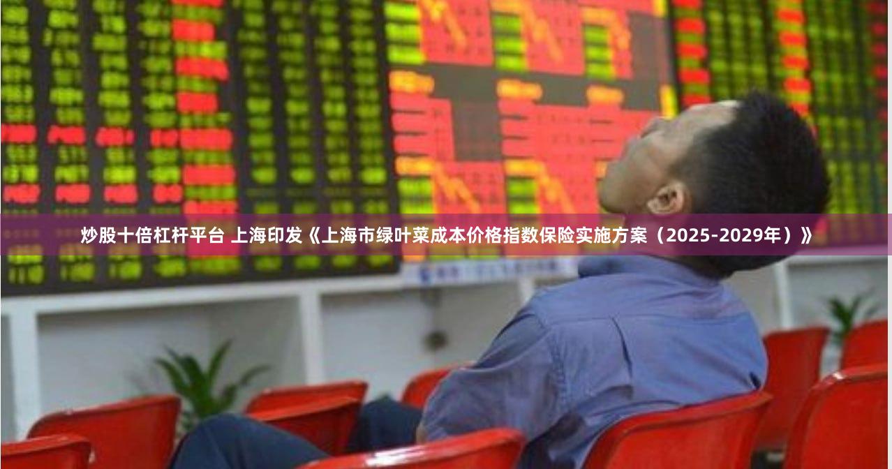 炒股十倍杠杆平台 上海印发《上海市绿叶菜成本价格指数保险实施方案（2025-2029年）》